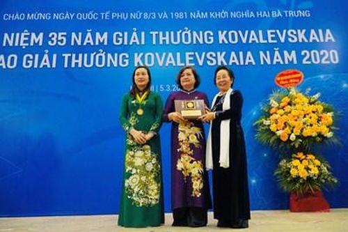 Vinh danh tập thể và cá nhân đoạt Giải thưởng Kovalevskaia năm 2020