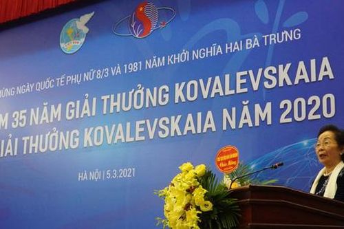 Kỷ niệm 35 năm Giải thưởng Kovalevskaia và trao Giải thưởng Kovalevskaia năm 2020