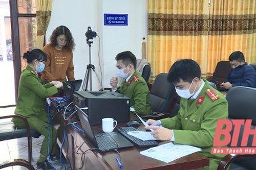 Công an TP Thanh Hóa mở đợt cao điểm làm căn cước công dân gắn chip điện tử
