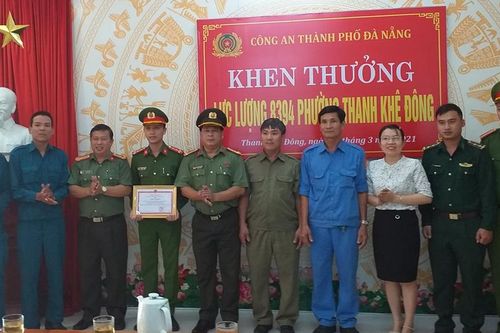 Khen thưởng lực lượng tuần tra 8394 P. Thanh Khê Đông