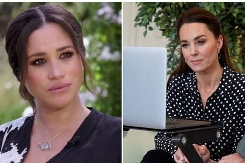 Meghan Markle tố bị hoàng gia Anh 'bịt miệng', Công nương Kate xuất hiện giữa tâm bão lùm xùm với sắc mặt bất thường