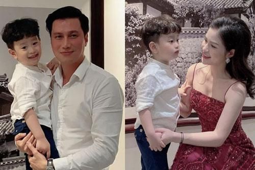 Việt Anh và vợ cũ hội ngộ mừng sinh nhật con trai, nhìn biểu cảm biết ngay tình trạng quan hệ sau ly hôn