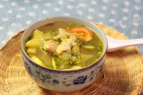 Canh ngao nấu khế thanh mát ngày hè