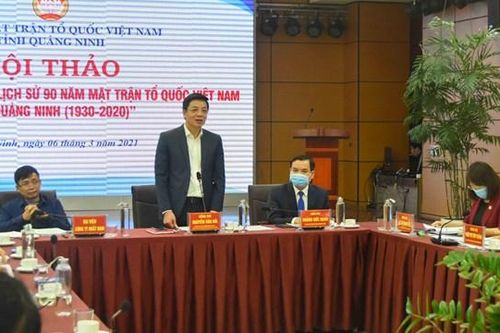 Hoàn thiện cuốn sách 'Lịch sử 90 năm MTTQ Việt Nam tỉnh Quảng Ninh (1930-2020)'