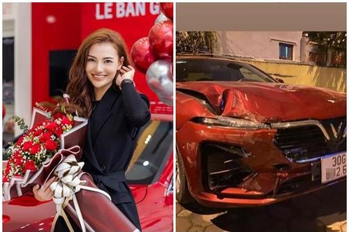 Ngày 8/3, Hồng Quế than thở xe sang nát banh nghi va chạm nghiêm trọng