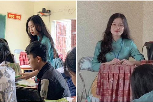 Cô giáo khiến dân mạng xuýt xoa trước ngoại hình xinh đẹp chỉ qua những khoảnh khắc chụp lén của học trò