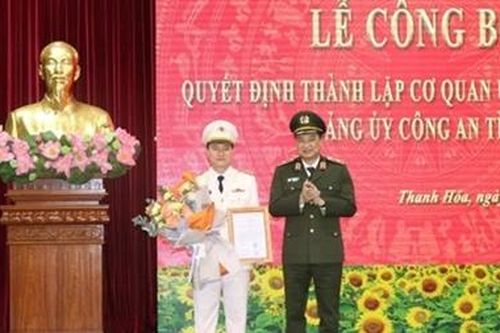 Thành lập Cơ quan Ủy ban Kiểm tra Đảng ủy Công an tỉnh Thanh Hóa