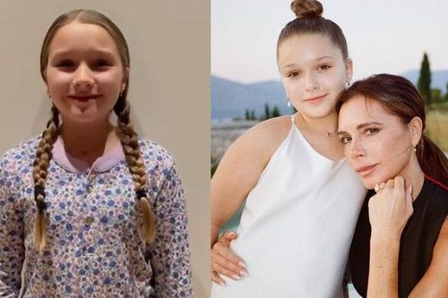 Con gái Beckham chúc mừng ngày phụ nữ, mới 10 tuổi đã phổng phao thấy rõ