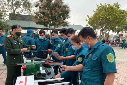Ban CHQS huyện Nghĩa Đàn khai mạc huấn luyện chiến sỹ dân quân năm thứ nhất 2021 cụm số 2