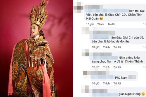 Trang phục Dương Vân Nga của Hoa hậu Khánh Vân bị fan chê tơi tả