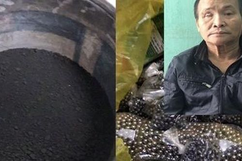 Bắt quả tang vụ tàng trữ 17kg thuốc nổ và đạn súng tự chế