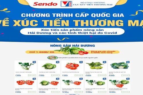 Sendo.vn vào cuộc kết nối tiêu thụ nông sản Hải Dương