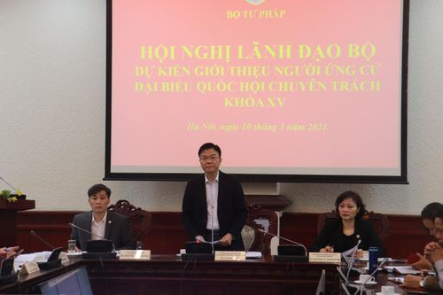 Bộ Tư pháp giới thiệu người ứng cử ĐBQH chuyên trách khóa XV