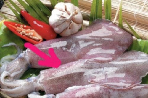 Đi mua mực trứng, chỉ cần dùng tay BÓP nhẹ vào chỗ này, đảm bảo 100% trứng đầy ụ, tươi 'roi rói'