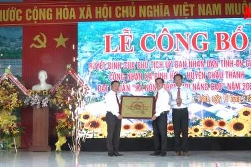 Bình Hòa trở thành xã nông thôn mới nâng cao đầu tiên của huyện Châu Thành