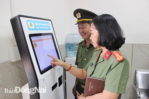 Ra mắt bộ phận một cửa của Công an tỉnh