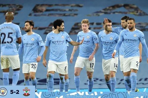 Nhấn chìm Southampton, Man City cho MU 'hít bụi'