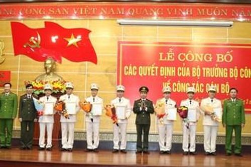 Công an Quảng Bình điều động công tác 7 Trưởng phòng, Trưởng Công an các huyện
