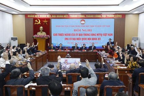 Ủy ban TƯ MTTQ Việt Nam: 2/4 người được giới thiệu ứng cử ĐBQH khóa XV là nữ