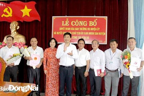 Huyện Xuân Lộc: Điều động, bổ nhiệm cán bộ năm 2021