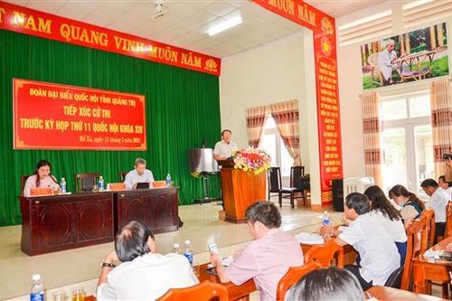 Cử tri kiến nghị 4 vấn đề với đại biểu Quốc hội