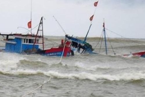 Tàu biển tông chìm tàu cá, 2 ngư dân mất tích