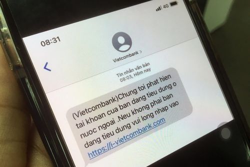Đến lượt khách hàng Vietcombank nhận tin nhắn lừa đảo