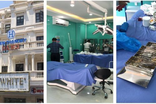 Đột kích cơ sở chăm sóc da, phát hiện bình hút dịch đầy máu