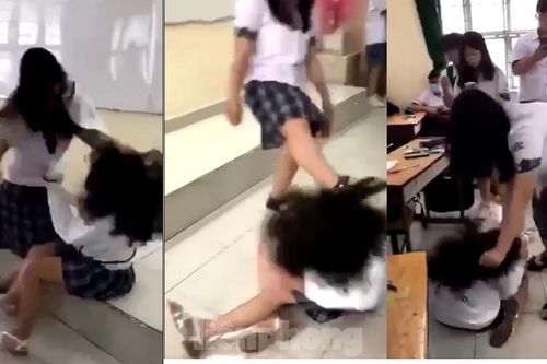 TPHCM: Sửng sốt với clip nữ sinh bị đánh tơi bời trong lớp học
