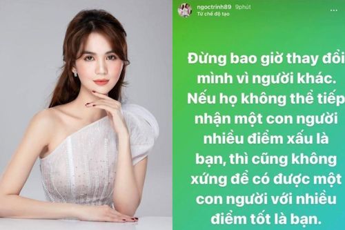 Ngọc Trinh lên tiếng sau khi bị chỉ trích: 'Đừng bao giờ thay đổi bản thân mình vì người khác'