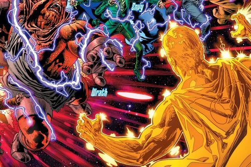 Vừa trở lại, Superman Prime One Million đã bị Thất Đại Tội đánh bại