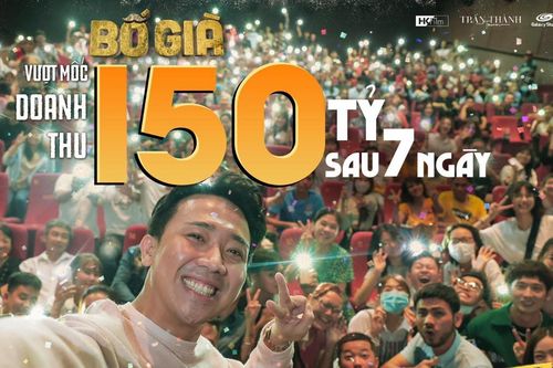 Trấn Thành khoe kiếm 150 tỷ sau 7 ngày, liệu Bố già sẽ là phim Việt đầu tiên đạt 300 tỷ?