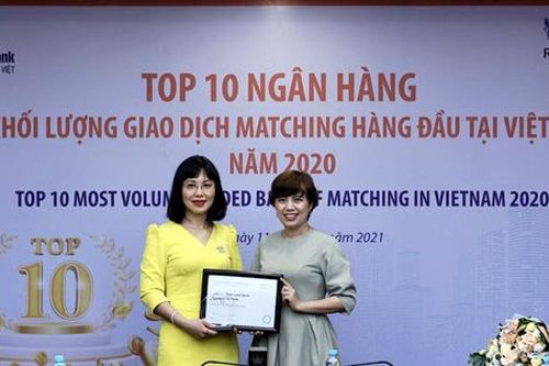 LienVietPostBank được vinh danh Top 10 ngân hàng có khối lượng giao dịch Matching lớn nhất thị trường ngoại hối Việt Nam 2020