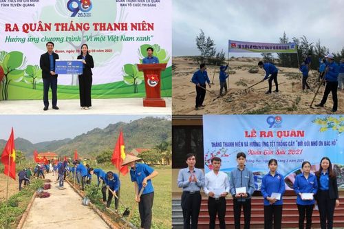 Tuổi trẻ Quảng Bình, Tuyên Quang sôi nổi các hoạt động Tháng Thanh niên năm 2021