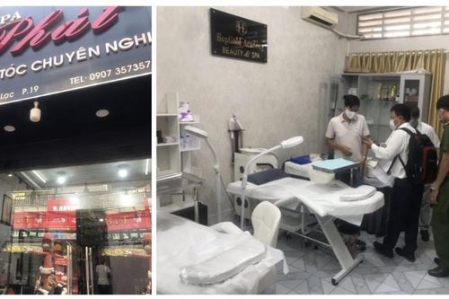 Cơ sở phẫu thuật thẩm mỹ không phép núp bóng dịch vụ cắt, uốn tóc, gội đầu
