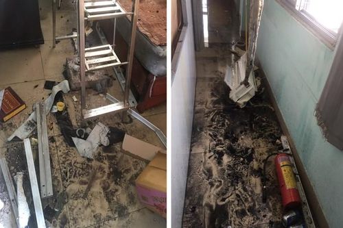 TP. HCM: Cứu 2 người mắc kẹt trong đám cháy do bất cẩn khi hàn xì