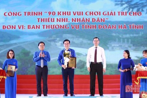 3 công trình thanh niên tiêu biểu của Hà Tĩnh được vinh danh toàn quốc