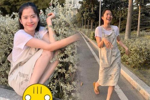 Nam Em diện set đồ thời thượng nhưng nhìn xuống đôi chân mới thấy chi tiết lạ