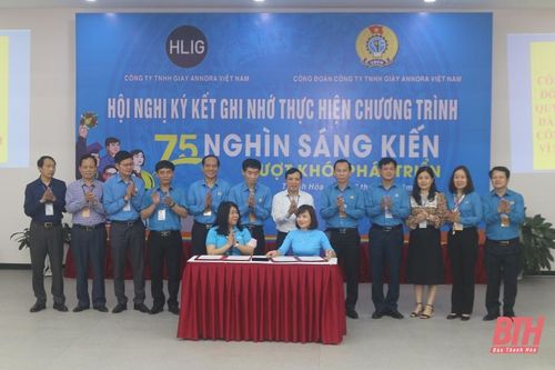 Ký kết ghi nhớ thực hiện Chương trình '75 nghìn sáng kiến vượt khó, phát triển'