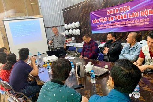 Cầu Giấy tập huấn công tác bảo đảm an toàn lao động tại công trường