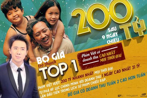 Doanh thu 'Bố già' vượt mốc 200 tỷ, chính thức trở thành phim Việt có doanh thu cao nhất mọi thời đại