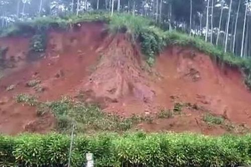 Người đàn ông phản ứng mau lẹ thoát chết trong vụ lở đất