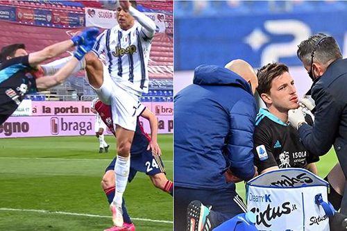 Fan phẫn nộ khi Ronaldo thoát thẻ đỏ trước khi lập hat-trick