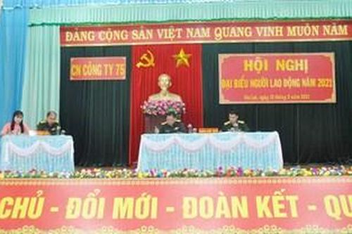 Công ty 75 (Binh đoàn 15): Tổ chức hội nghị đại biểu người lao động năm 2021