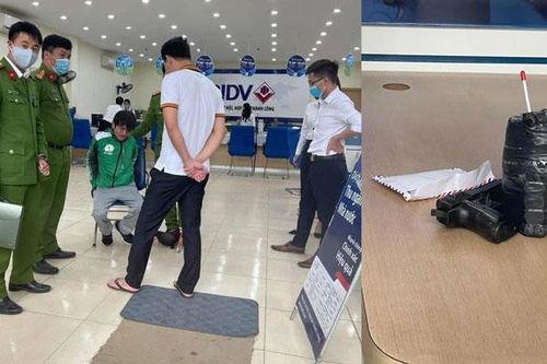 Bắt ''nóng'' tên cướp ngân hàng tại Phúc Thọ