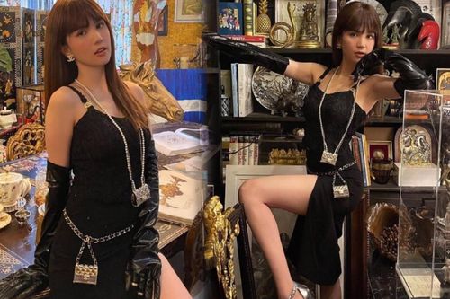 Ngọc Trinh khoe dáng 'nóng hổi' với váy đen huyền bí, loạt phụ kiện bắt mắt mới là đỉnh cao sang chảnh