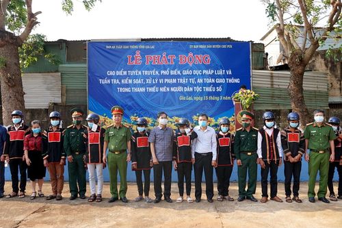 Tuyên truyền an toàn giao thông trong thanh-thiếu niên dân tộc thiểu số