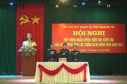 Hội nghị hiệp đồng huấn luyện, diễn tập, kiểm tra sẵn sàng động viên quân nhân dự bị