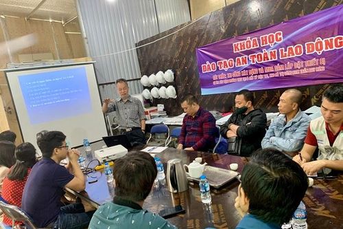 Cầu Giấy đẩy nhanh tiến độ thi công trường học gắn với bảo đảm an toàn lao động