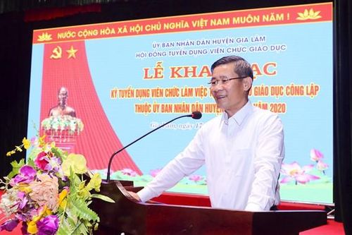 Huyện Gia Lâm: 202 thí sinh tham dự kỳ thi tuyển viên chức sự nghiệp giáo dục